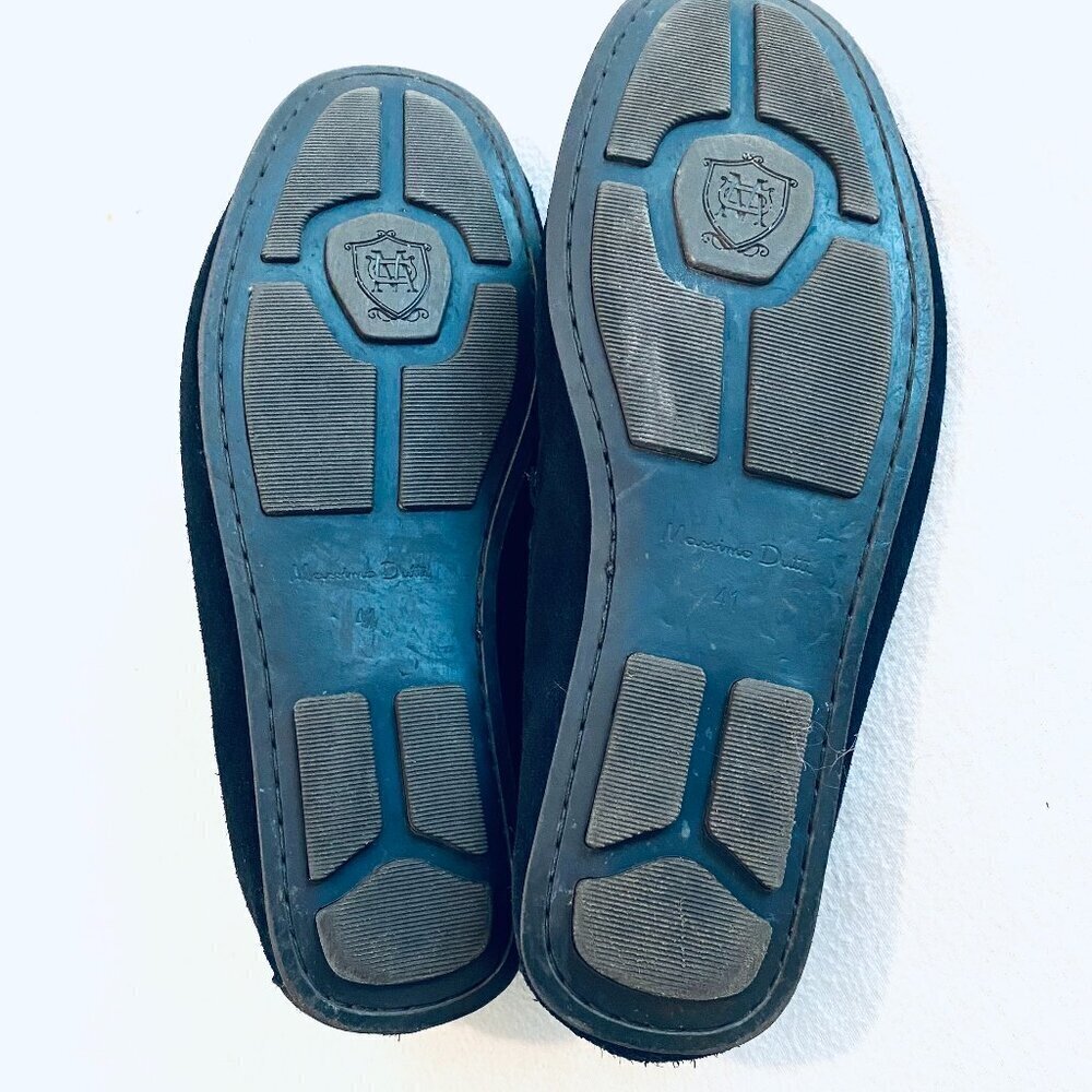 Massimo Dutti suede loafer Men's 41 navy tassel driving moccasin quiet luxury - Picture 6 of 10